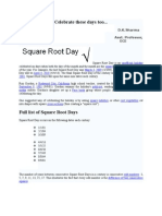 Celebrate rare Square Root Day and other math-themed holidays