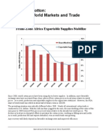 Franc-Zone Africa Exportable Supplies Stabilize