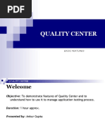 Quality Center: Basic Features