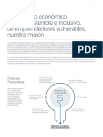 El Desarrollo Económico y Social, Sostenible e Inclusivo, de Emprendedores Vulnerables, Nuestra Misión