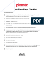 Intermediate Player Checklist