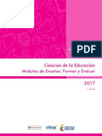 Marco de Referencia - Ciencias de La Educacion Ensenar Formar y Evaluar