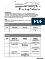 Arts Funding Calendar: City of Greater Geelong