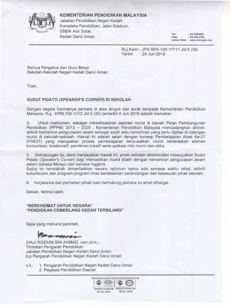 Sudut Pidato Speakers Corner Di Sekolah PDF