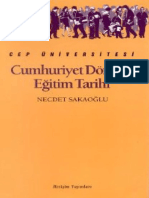 Cumhuriyet Dönemi Eğitim Tarihi - Necdet Sakaoğlu PDF