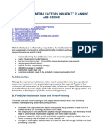 Chapter 5 General Factors in Market Planning and Design