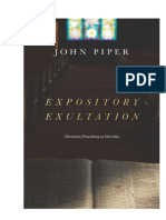 Exultación Expositiva de John Piper