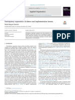 Participatory Ergonomics Evidence and Implementation Lessons