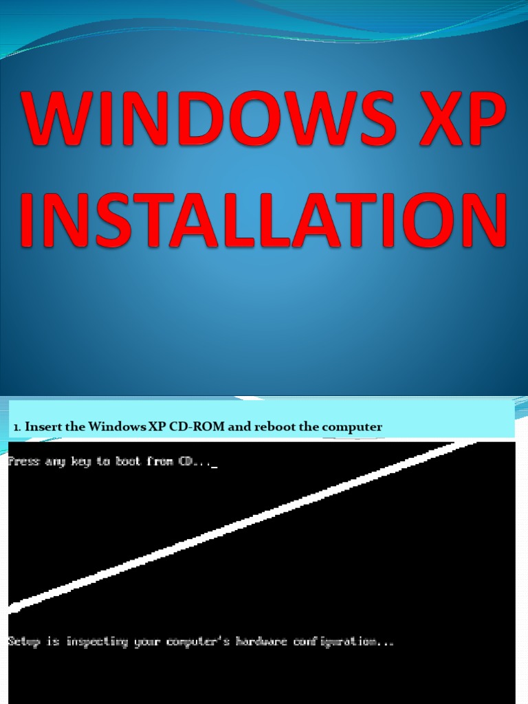 Windows XP Installation Guide | PDF