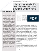 Evaluación de Carbonatación en Estructuras de Concreto Veracruz