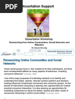 Researching From Online Communities Social Networks and Websites