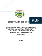 Directiva de Viaticos 2019 Cajacay