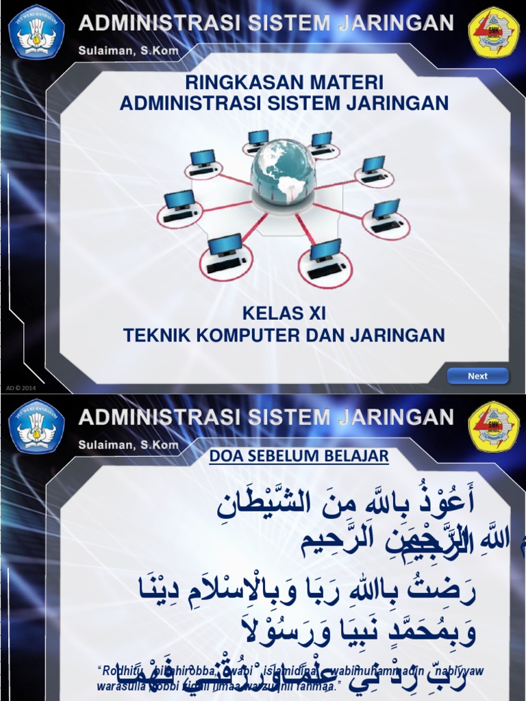 Administrasi Sistem Jaringan Kelas Xi Pptx