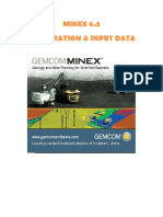 Minex Tutorial Preparation & Data Input