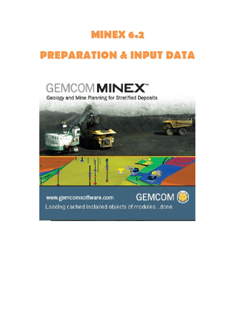 Minex 6.2 Tutorial for Data Preparation | PDF | Data | Computer Data