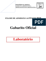 Aeronautica 2018 Eear Sargento Da Aeronautica Laboratorio Gabarito PDF