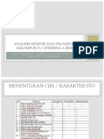 Analisis Fenetik dan Filogenik Kelompok 3