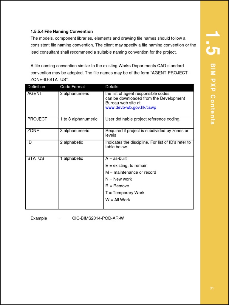 BIM File Naming Conventions Guide | PDF | Building Information Modeling ...