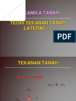 Teori Tekanan Tanah Lateral 1.ppt