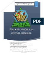 1.educación Histórica Una Propuesta para El Desarrollo de Pensamiento Histórico en Los Estudiantes de Licenciatura en Educación Preescolar y Primaria