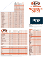 A&W Restaurants Nutrition Guide 2020 PDF