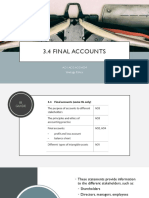 3.4 Final Accounts