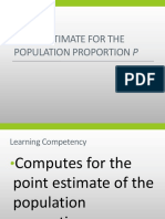 Point estimate for the population proportion P.pptx