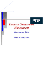 Resource Conservation Management: Your Name, RCM
