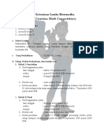 Ketentuan Lomba Matematika CC