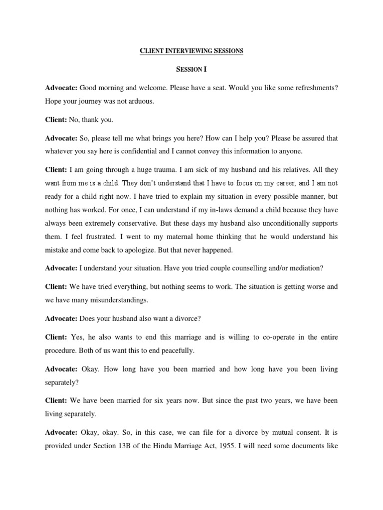Client Interview | PDF