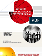 Kelompok 7 MEMILIH SAHABAT DALAM PERSPEKTIF ISLAM