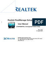 RealManage Setup Agent User Manual