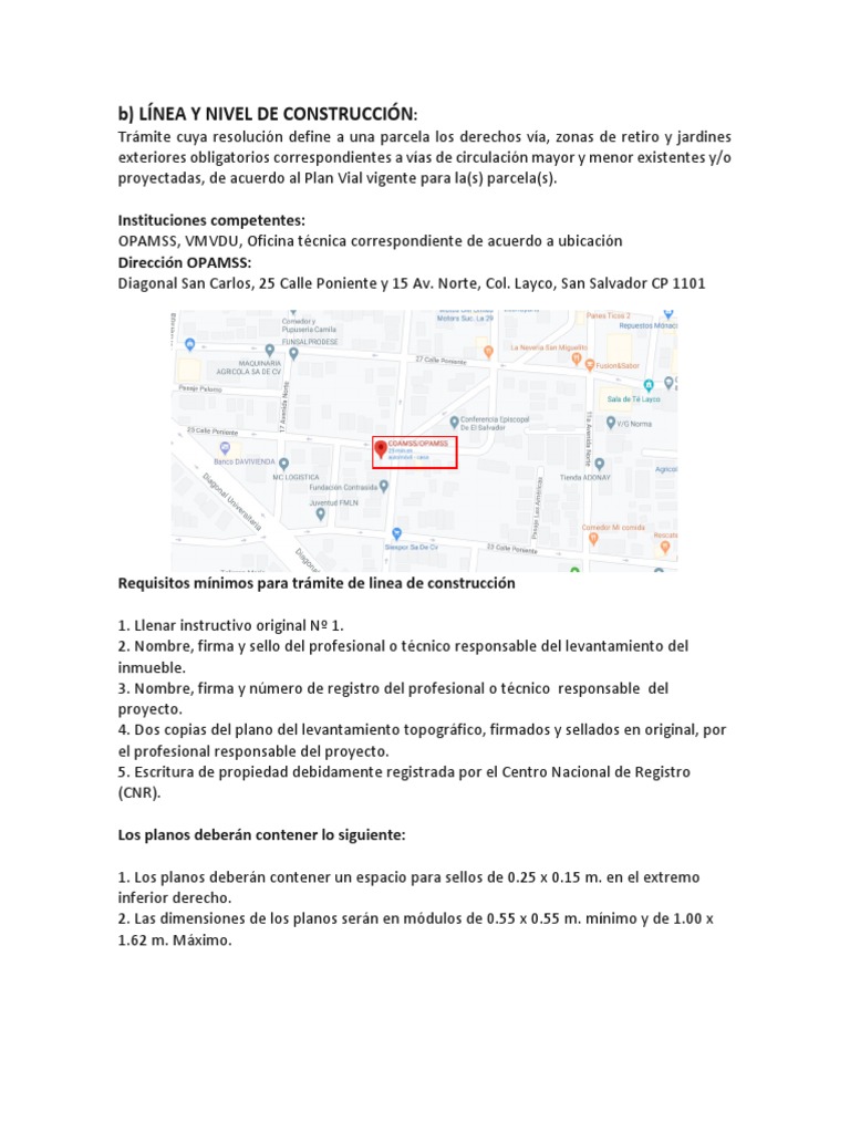 Linea de Construccion | PDF