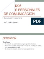 estilos personales dE comunicacin