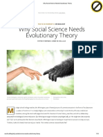 X - Why Social Science Needs Evolutionary Theory