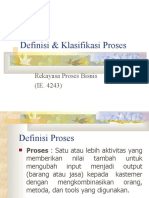 Definisi &amp; Klasifikasi Proses