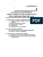 Analiza Statistică A Rentabilităţii Şi Riscului Titlurilor Individuale PDF
