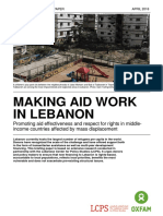 Making Aid Work in Lebanon PDF