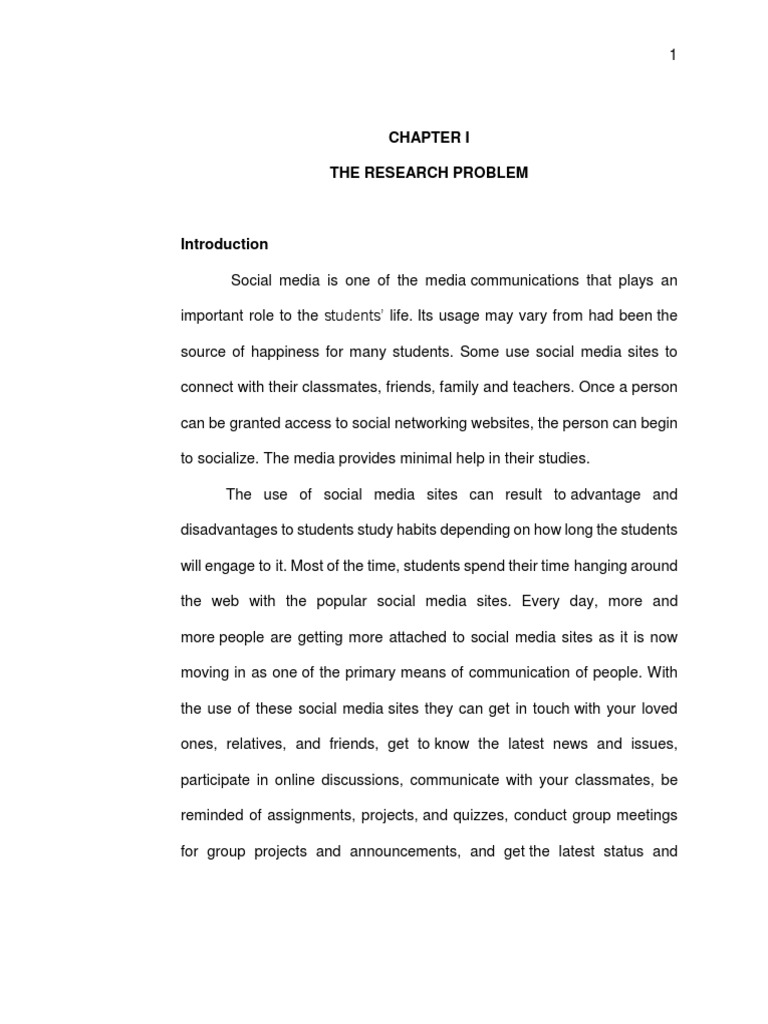 Impact of Social Media on Student Study Habits | PDF