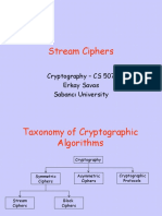 Stream Ciphers: Cryptography - CS 507 Erkay Savas Sabancı University