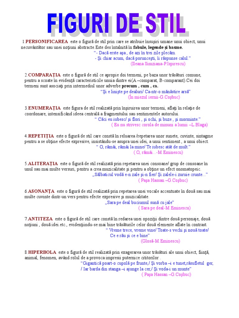 1 Figuri de Stil | PDF