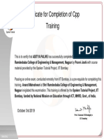 ADITYA PALWE Participant Certificate PDF