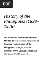 History of The Philippines (1898-1946) - Wikipedia