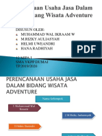 Perencanaan Usaha Jasa Dalam Bidang Wisata Adventure