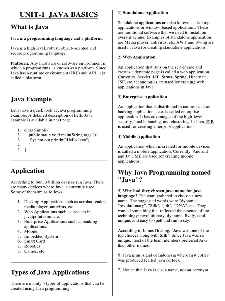 Java Notes | PDF
