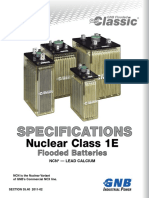 Section 35.40 2011-02 GNB Flooded Classic Nuclear Class 1E Battery Specs