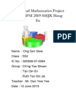 Additional Mathematics Project Work SPM 2019 SMJK Heng Ee (Repaired) (Repaired)