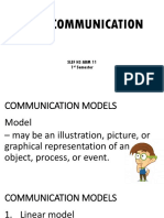 ORALCOMM - Chapter 1.3 Communication Models