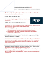 Civil Rights Study Guide Key
