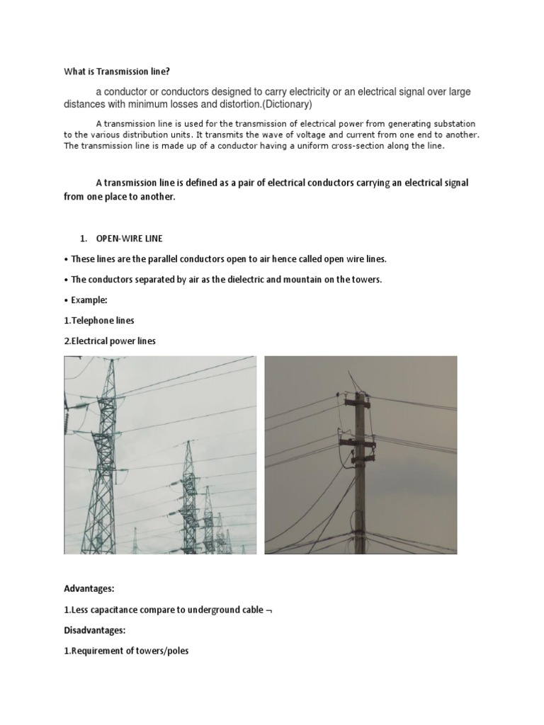Types Transmission Lines | PDF